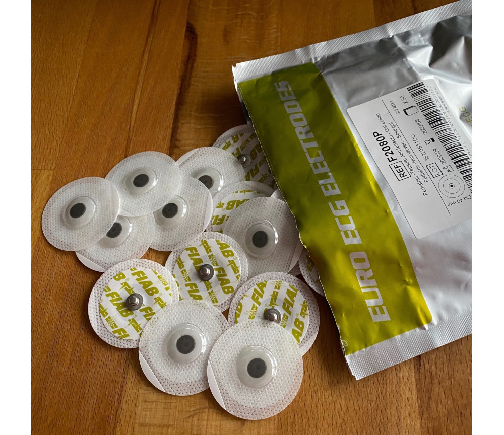 Klebe - Elektroden 50er Pack mit Gelly Gel Schicht - für Healy Gerät, TimeWaver, Elektro- & Tens- Stimulationsgeräte