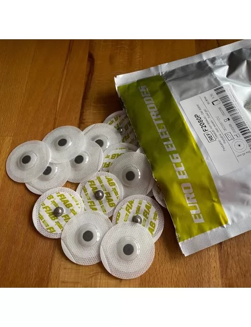 Klebe - Elektroden 50er Pack mit Gelly Gel Schicht - für Healy Gerät, TimeWaver, Elektro- & Tens- Stimulationsgeräte