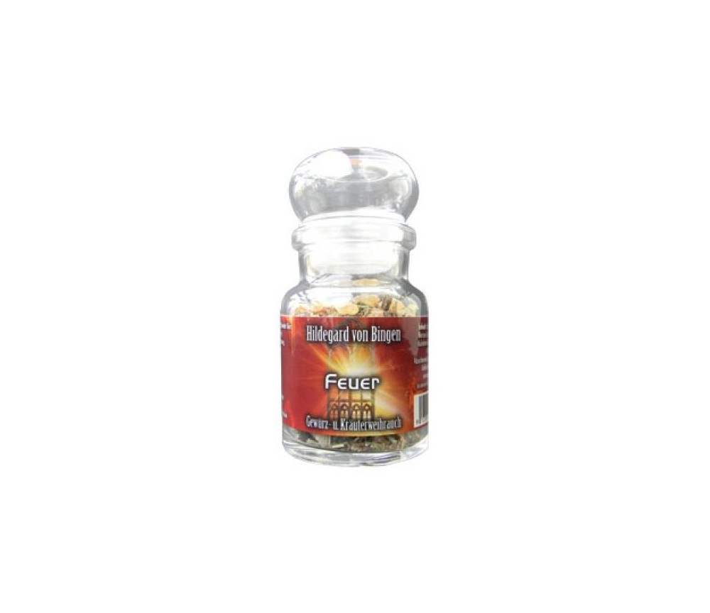 Engelalm - Räuchermischung - Hildegard Gewürz- & Kräuterweihrauch - 5-Elemente - Feuer - 50ml