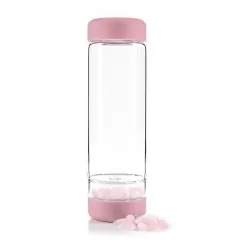 VitaJuwel - Trinkflasche inu! blossom rose - Rosenquarz