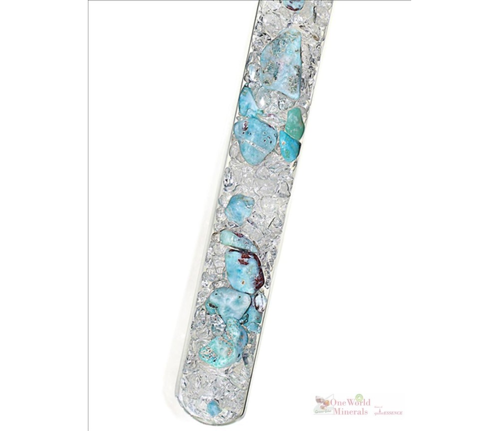 One World Minerals - Larimar - blau und tief (wie das Meer) - quintESSENCE Edelsteinwasser-Stab-Select!