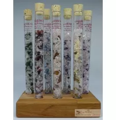 One World Minerals - quintESSENCE Edelsteinwasser-Stab CHAKRA Set + Ständer
