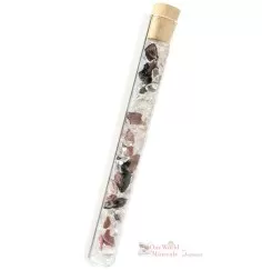 One World Minerals - Verletzt - mit Rhodonit & Bergkristall, quintESSENCE Edelsteinwasser-Stab Akut!