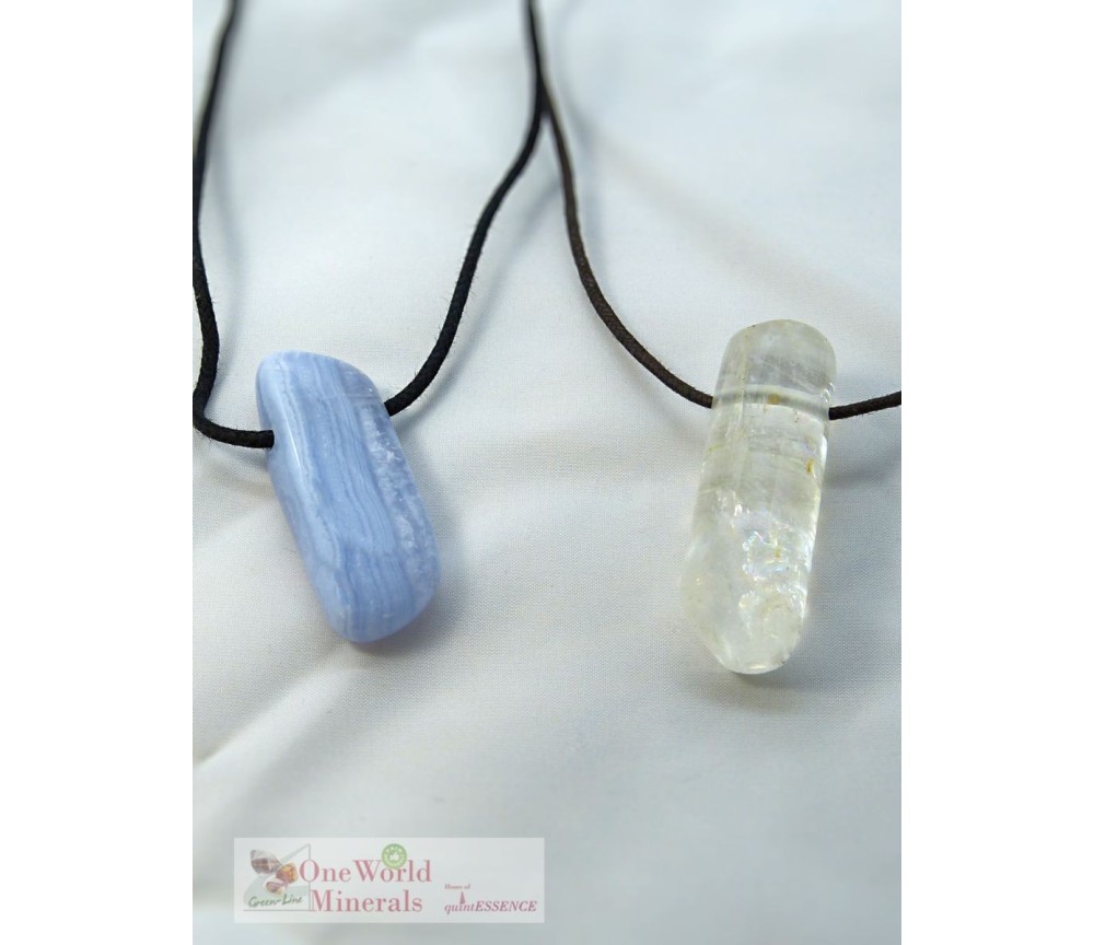 One World Minerals - Therapiestein Anhänger-Set "Kommunikation"