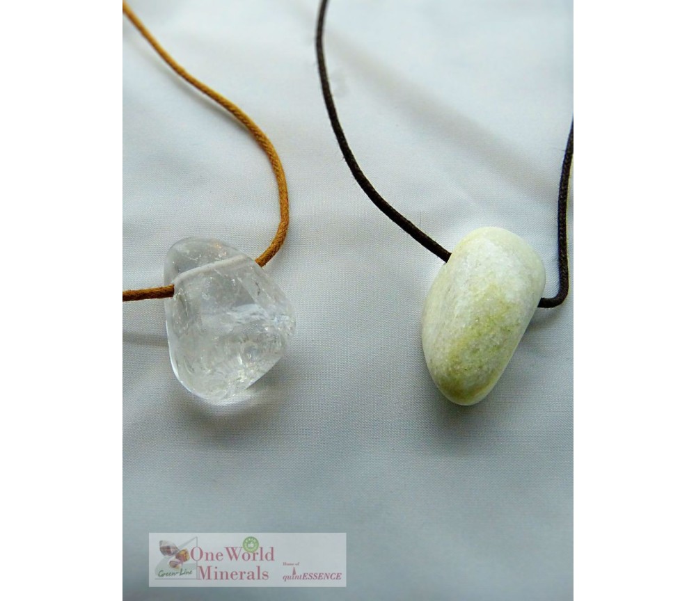 One World Minerals - Therapiestein Anhänger-Set "Veränderung"