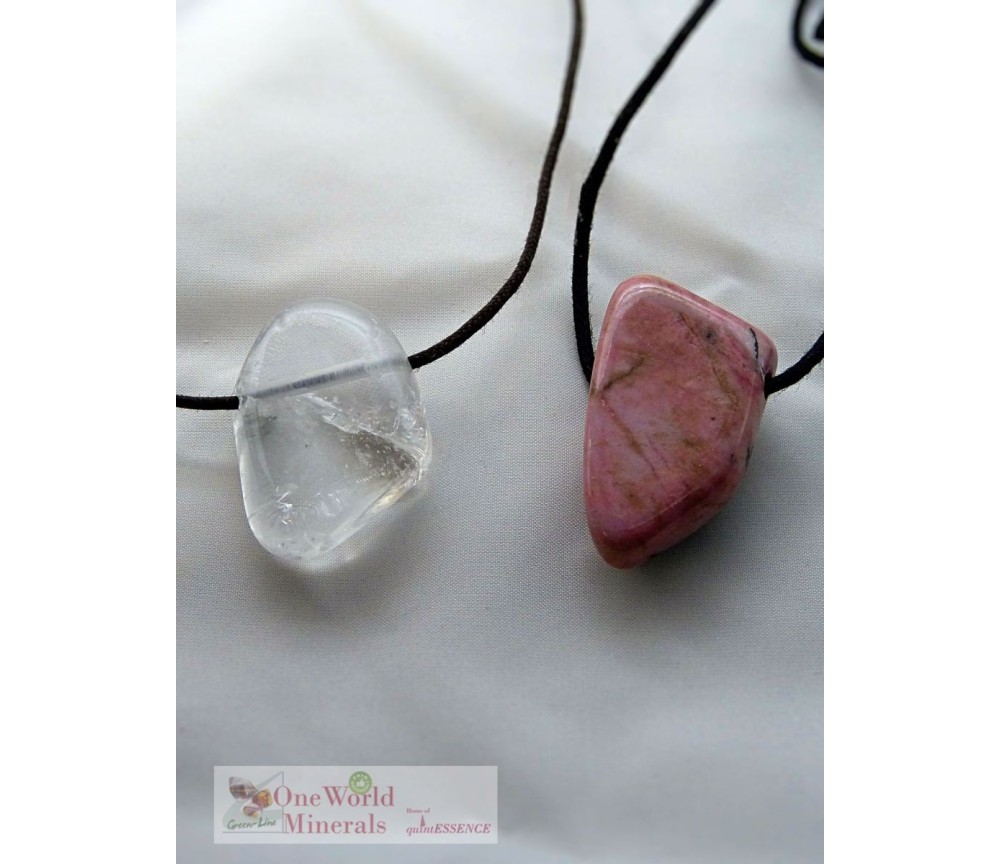 One World Minerals - Therapiestein Anhänger-Set "Loslassen & Verzeihen"