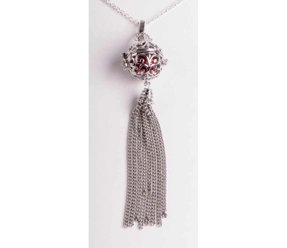 Kette mit Anhänger Himmlischer Klang - silber ca. 65 cm