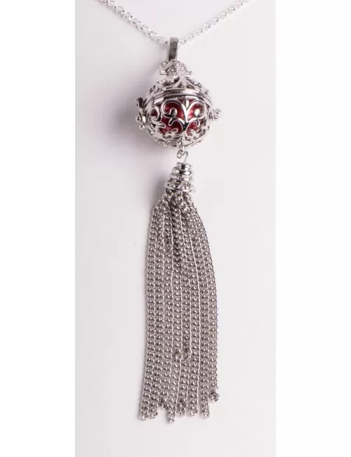 Kette mit Anhänger Himmlischer Klang - silber ca. 65 cm