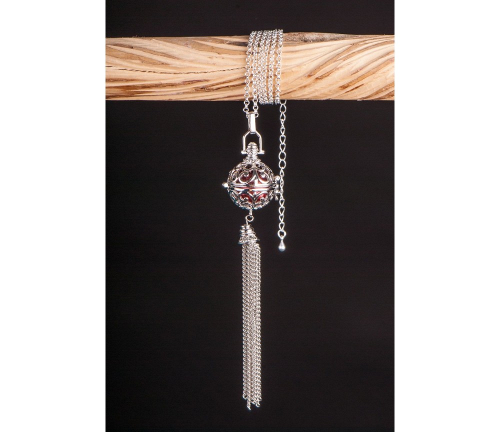 Kette mit Anhänger Himmlischer Klang - silber ca. 65 cm