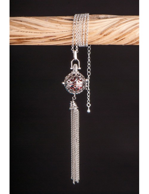 Kette mit Anhänger Himmlischer Klang - silber ca. 65 cm