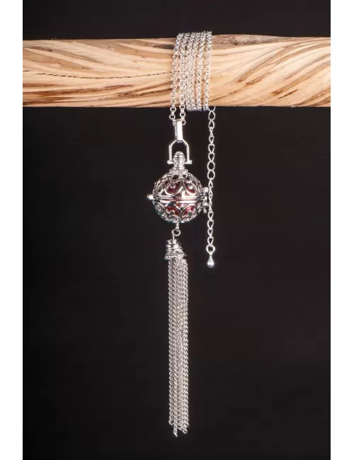 Kette mit Anhänger Himmlischer Klang - silber ca. 65 cm