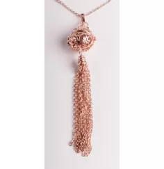 Kette mit Anhänger Himmlischer Klang - roségold ca. 65 cm