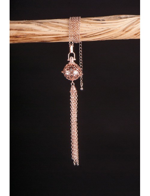 Kette mit Anhänger Himmlischer Klang - roségold ca. 65 cm