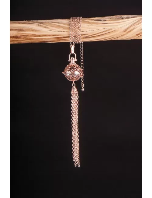 Kette mit Anhänger Himmlischer Klang - roségold ca. 65 cm