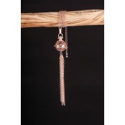Kette mit Anhänger Himmlischer Klang - roségold ca. 65 cm