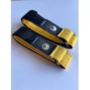 Armbandelektroden schwarz/gelb - SuperSoft - für Healy Gerät, TimeWaver, Elektro- & Tens- Stimulationsgeräte