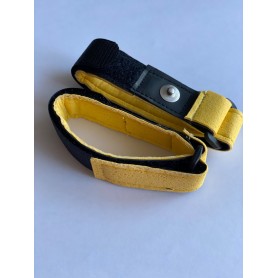 Armbandelektroden schwarz/gelb - SuperSoft - für Healy Gerät, TimeWaver, Elektro- & Tens- Stimulationsgeräte