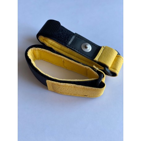 Armbandelektroden schwarz/gelb - SuperSoft - für Healy Gerät, TimeWaver, Elektro- & Tens- Stimulationsgeräte