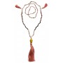 "Buddha Mala" pink mit Glasperlen