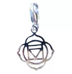 Anhänger - Karabiner -Muladhara Chakra- 1,4cm 925 Silber