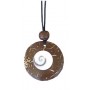 Halskette Kokosnuss mit Shiva-Eye 3cm