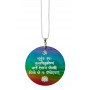 Halskette "Gayatri Mantra" Muschel Airbrush rainbow 5cm