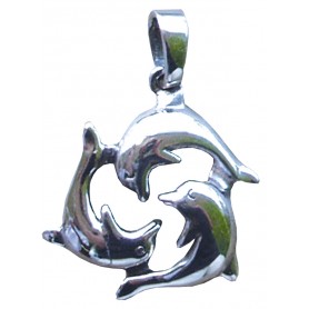 Anhänger "Delphin-Triskele" Silber 925 2