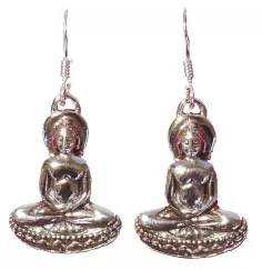 Ohrringe - Buddha- 925 Silber 4,0g