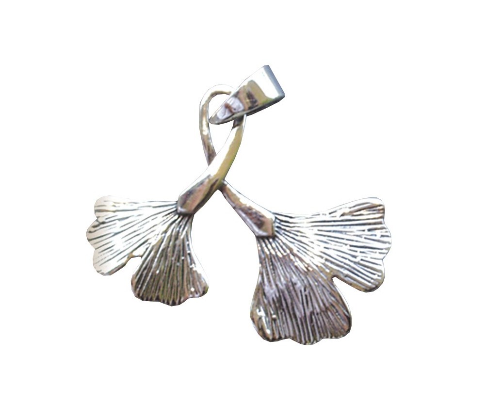 Anhänger -  Ginkgo- 2,5cm 925 Silber 3,0g