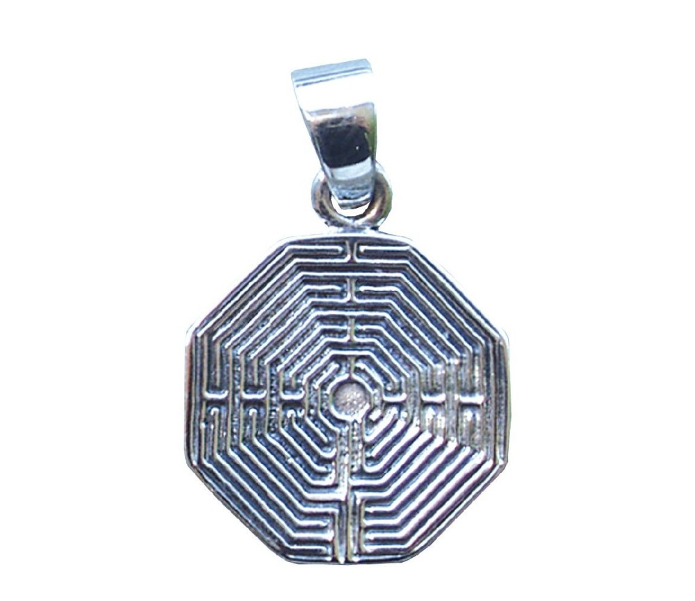 Anhänger -  Labyrinth Amiens- 2cm 925 Silber 5,0g