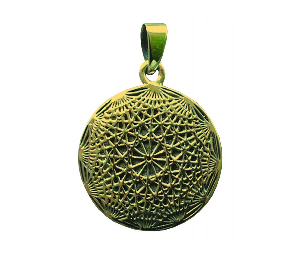 Anhänger -  Kosmogramm- Messing 3,0cm 6,2g