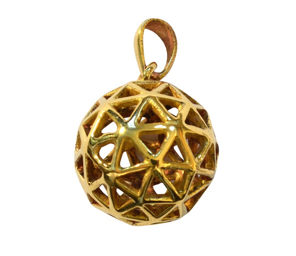 Anhänger -  Christusgitter- Messing 2,5g.