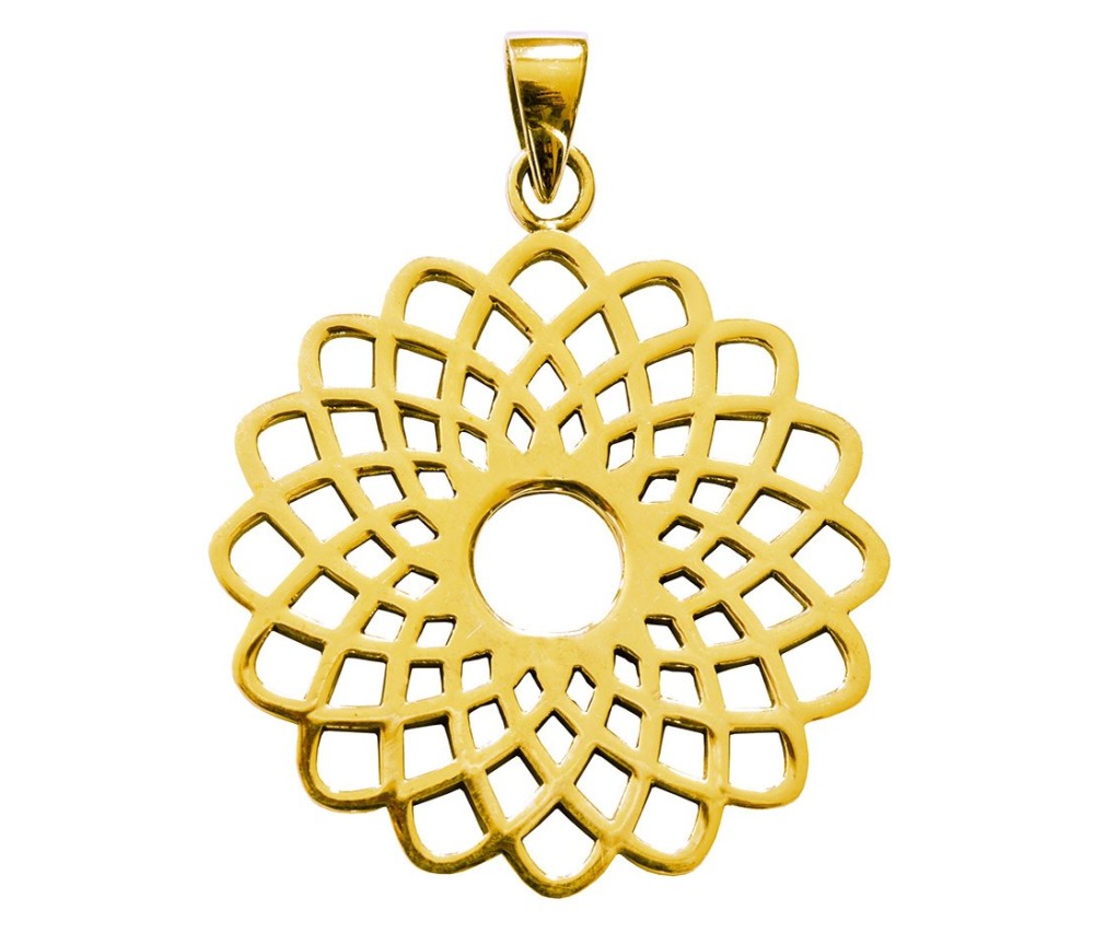 Anhänger -  Sahasrara Lotus- Messing 3,6g.