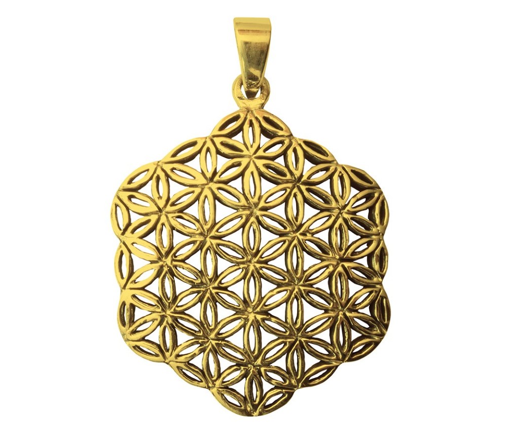 Anhänger - Blume des Lebens- Bronze 9,7g 3cm