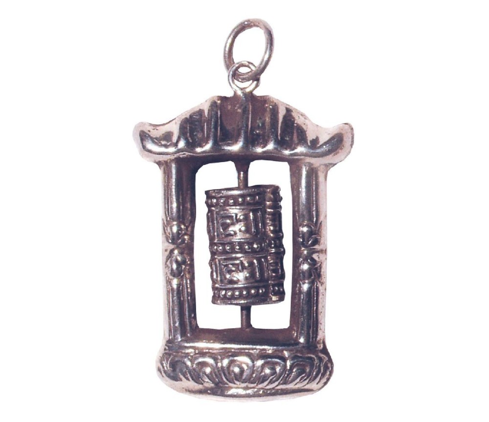 Anhänger -  Tibetische Gebetsmühle- 925 Silber 4,0g