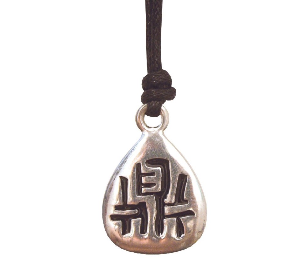 Anhänger -  Ting- Zinn 3cm mit Baumwollband