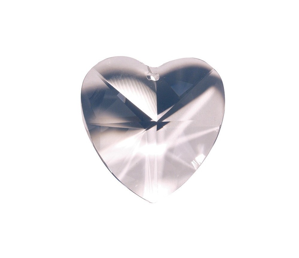Kristall Herz 30mm, Glas -bleifrei-