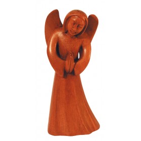 Engel "betend"  Holz braun 9x18cm