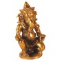 Ganesha knieend Messing 4x6cm