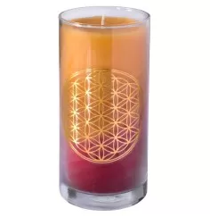 Kerze "Sunset BDL" im Glas Stearin 14cm