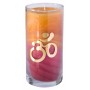 Kerze "Sunset Om" im Glas Stearin 14cm