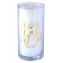 Kerze "Pure Engel" im Glas Stearin weiss 14cm