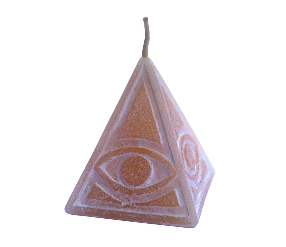 Kerze "Auge der Vorsehung" 7x8cm