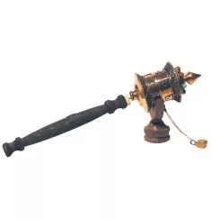 Gebetsmühle "Om Mani..." Kupfer 21cm