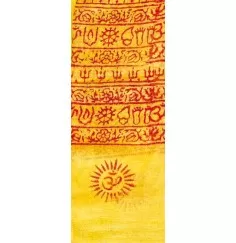 Gebets-Schal Baumwolle gelb 90x180cm