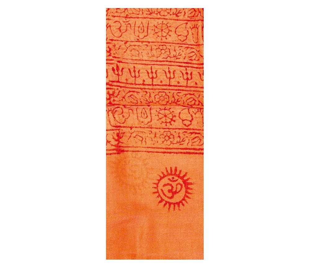 Gebets-Schal Baumwolle orange 90x180cm