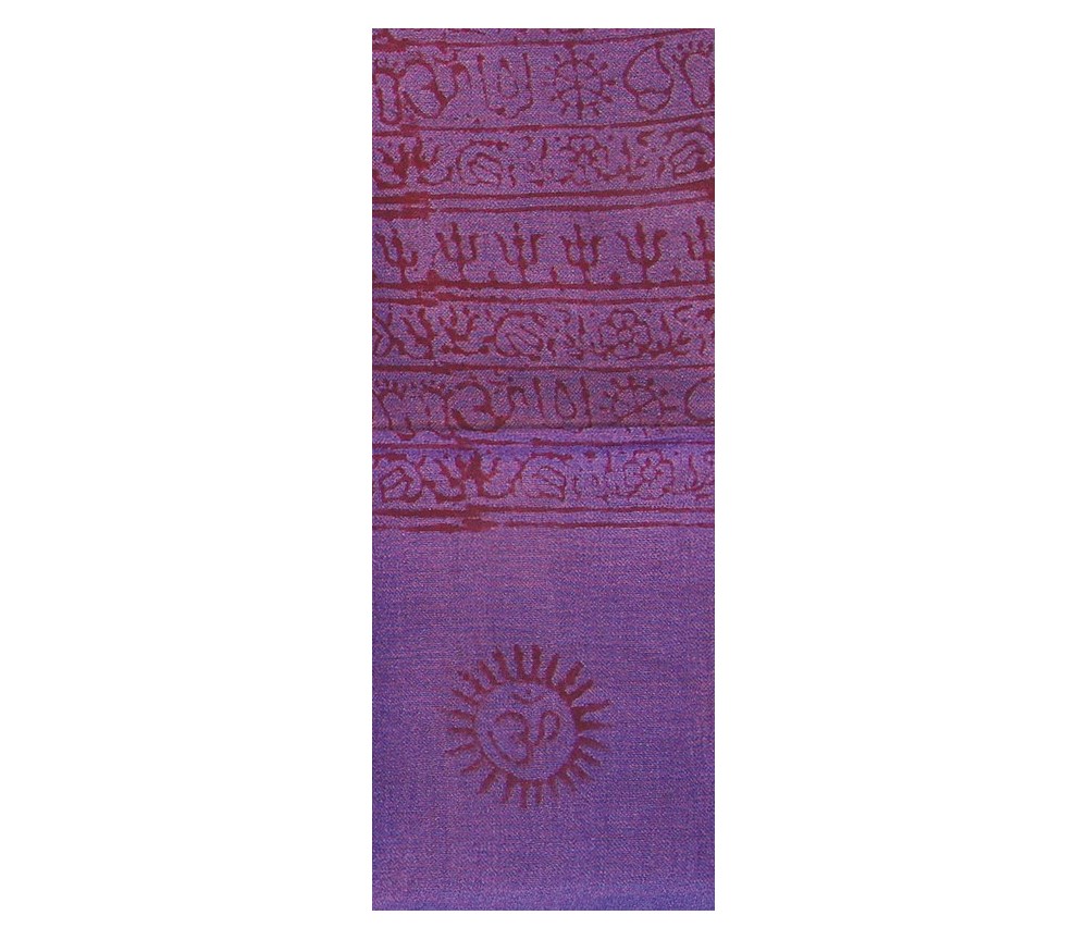 Gebets-Schal Baumwolle lila 90x180cm