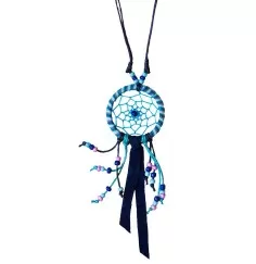 Traumfänger Halskette "Mandala" blau
