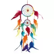 Traumfänger Mobile mit langen Federn 12x60cm