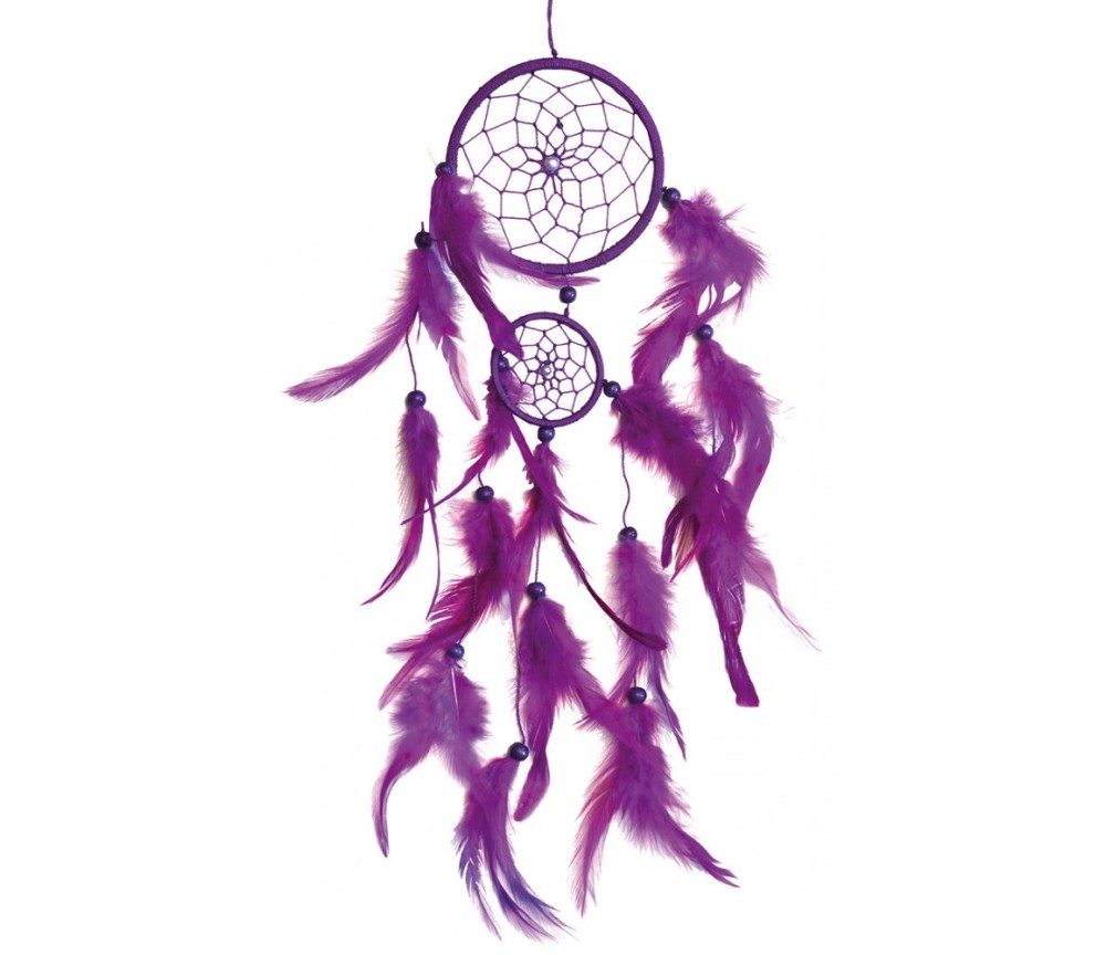 Traumfänger Mobile mit langen Federn 12x60cm